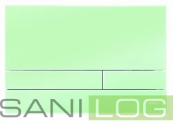 JOMOTech Exclusive 2.1 flush plate for SLKplus glossy chrome frame / green satined