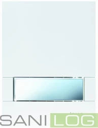JOMOTech Betättigungsplatte EXCLUSIVE URM-G/Glas in der Farbe MATT WEIß/für Pisuare