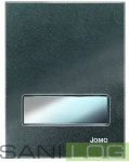 JOMOTech Betättigungsplatte EXCLUSIVE URM-G/Glas in der Farbe SCHWARZ METALLIC/für Pisuare