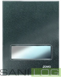 JOMOTech Betättigungsplatte EXCLUSIVE URM-G/Glas in der Farbe SCHWARZ METALLIC/für Pisuare