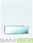 JOMOTech Betättigungsplate EXCLUSIVE URM-G/Glas in der Farbe WEIß/für Pisuare 