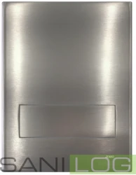 JOMOTech Betättigungsplatte EXCLUSIVE URM-K/in der Farbe GEBÜRSTETER STAHL/für Pisuare