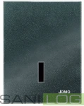 JOMOTech Betätigungsplatte EXCLUSIVE URI-G 6V/Glas in der Farbe METALLIC SCHWARZ/für Pisuare