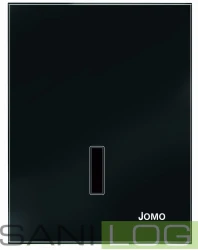 JOMOTech Betättigungsplatte EXCLUSIVE URI-G 230V/Glas in der Farbe CLASSIC SCHWARZ/für Pisuare 