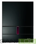 JOMOTech Bestätigungsplatte EXCLUSIVE URI-K 230V/in der Farbe MATT SCHWARZ/für Pisuare