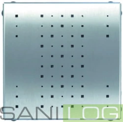 JOMOTech Ablaufgitter MINIQuattro/in der Farbe Silber/Größe 150/135 mm