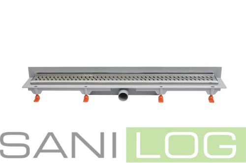 JOMOTech odpływ przyścienny EXCLUSIVE WALL 40 z maskownicą EXCLUSIVE 650 mm