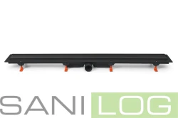 JOMOTech odpływ liniowy EXCLUSIVE 50 czarny matowy, długość 850 mm - 2-stronna FLIS
