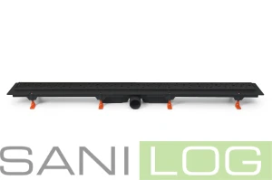 Odpływ liniowy czarny EXCLUSIVE 50, 1050 mm - CLASSIC