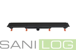 Odpływ liniowy czarny EXCLUSIVE 40, 2- stronna FLIS 650 mm 