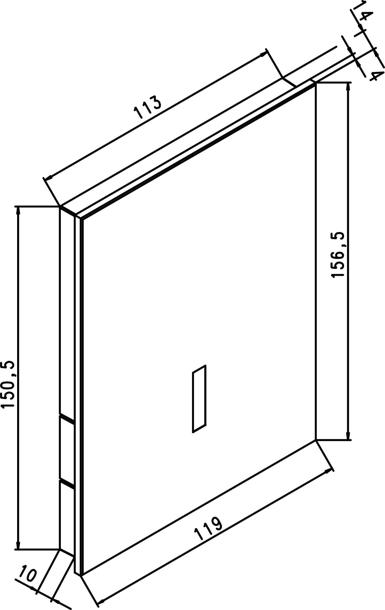 Przycisk 6V, pisuar stal szczotkowana z mocowaniem